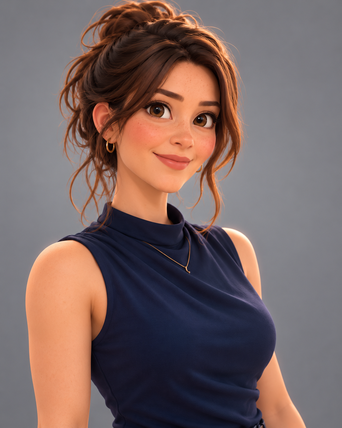 Ejemplo estático del avatar estilizado 3D